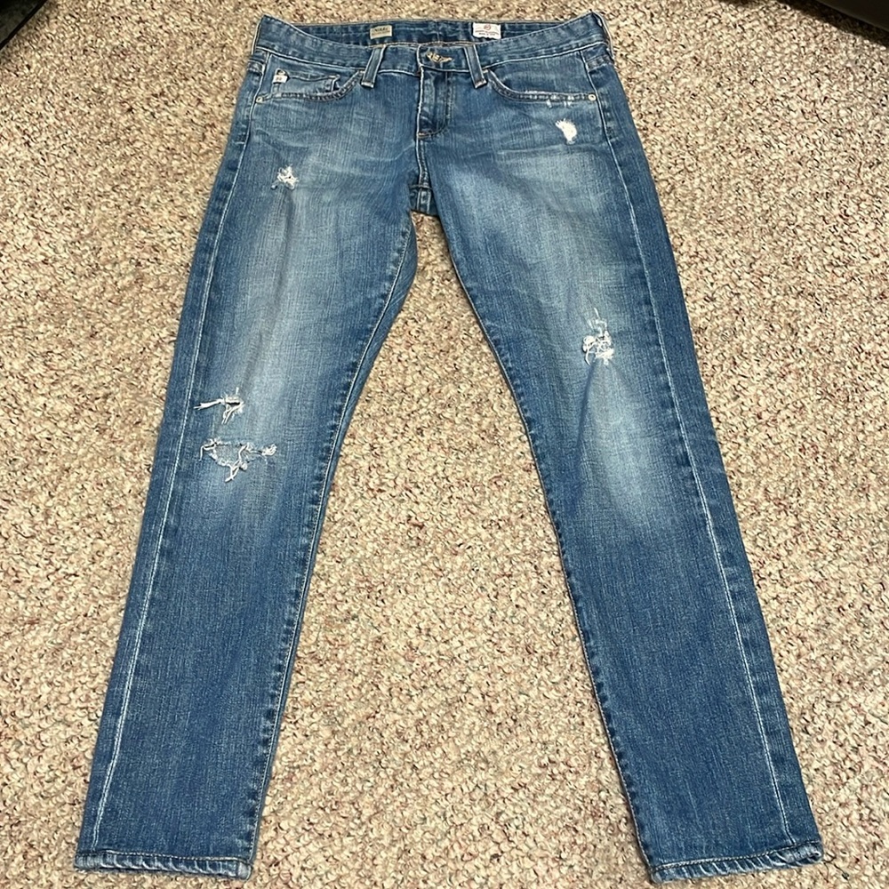 Ag Nikki relaxed skinny distressed Jean